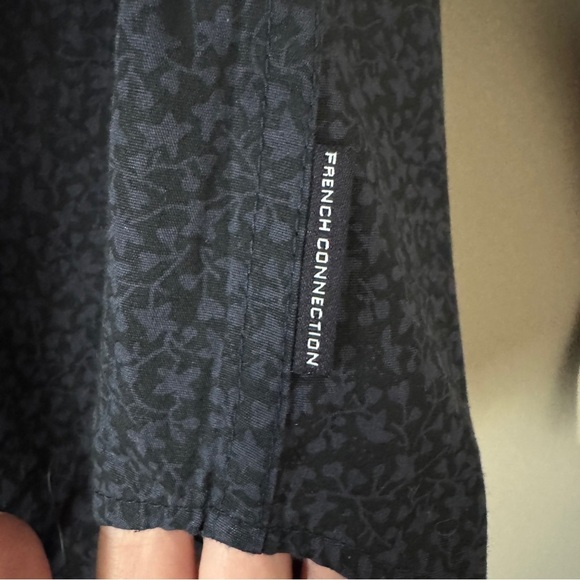 NWT Men's French Connection Long Sleeve Navy Shirt Size L - Picture 6 of 6